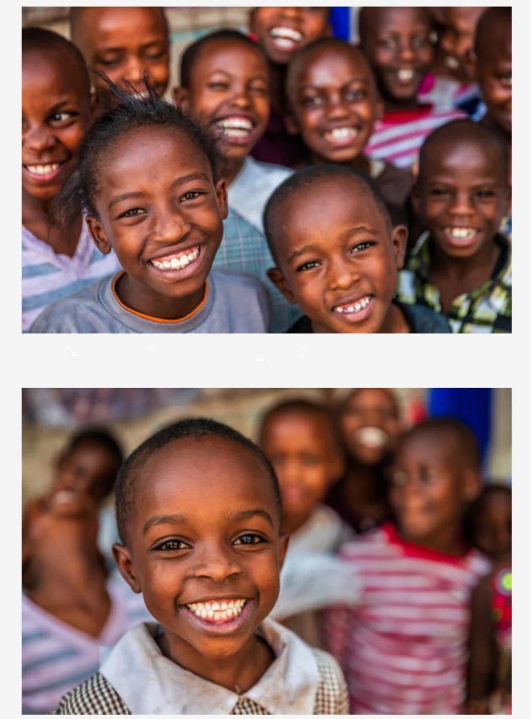 Smiling children together